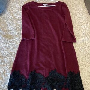 Charming Charlie Purple & Black Dress